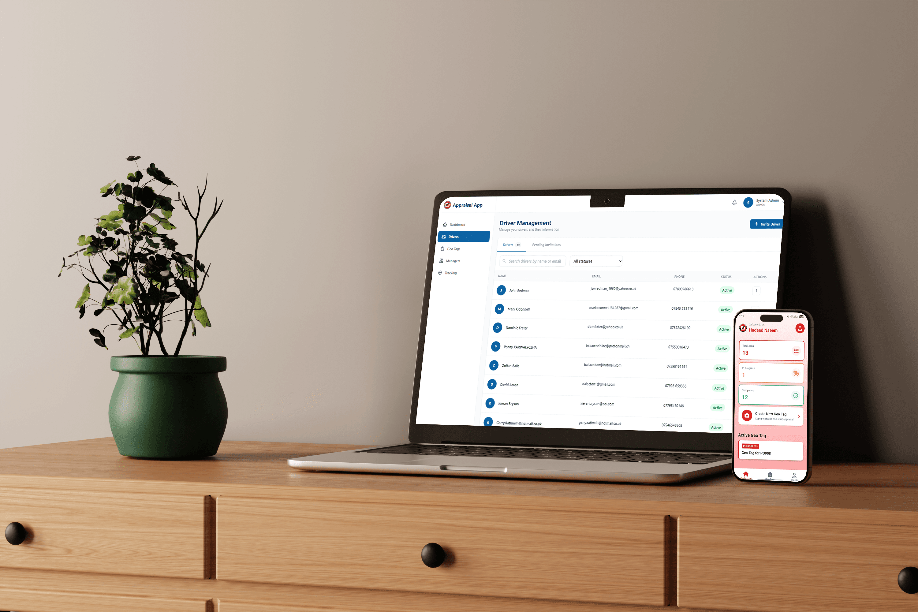 Drive Direct Appraisal App – Driver Management