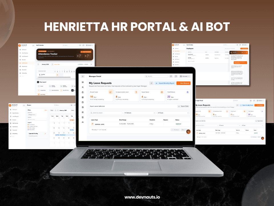 Henrietta HR Portal & AI Bot